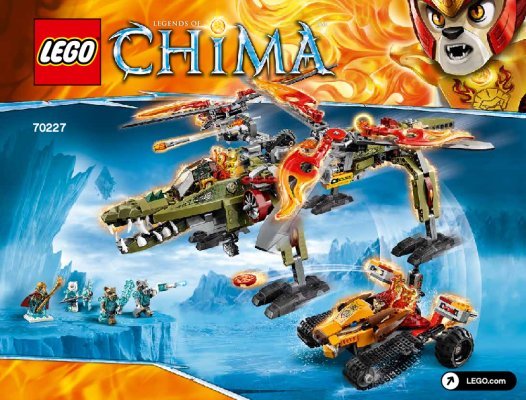 Building Instructions - LEGO - Legends of Chima - 70227 - King Crominus’ Rescue: Page 1