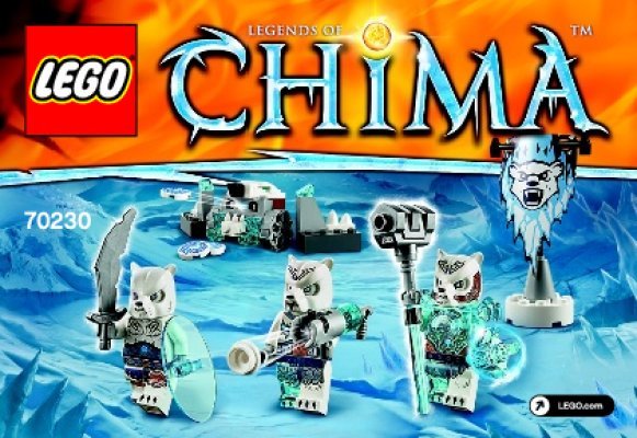 Building Instructions - LEGO - Legends of Chima - 70230 - Ice Bear Tribe Pack: Page 1