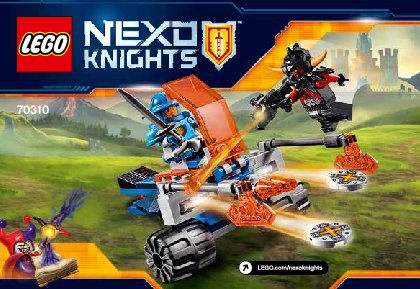 Building Instructions - LEGO - NEXO KNIGHTS - 70310 - Knighton Battle Blaster: Page 1