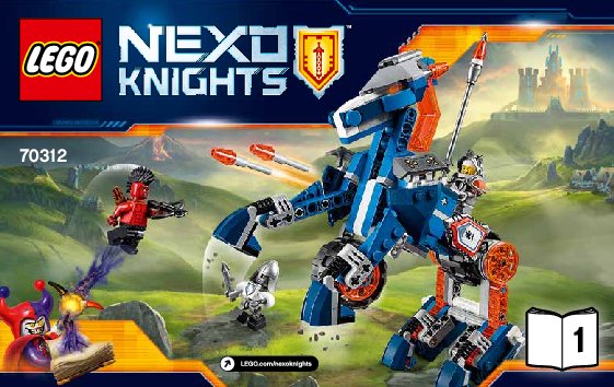 Building Instructions - LEGO - NEXO KNIGHTS - 70312 - Lance’s Mecha Horse: Page 1