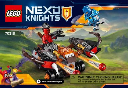 Building Instructions - LEGO - NEXO KNIGHTS - 70318 - The Glob Lobber: Page 1