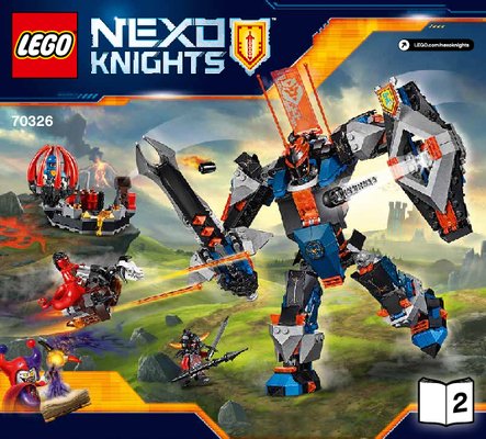 Building Instructions - LEGO - NEXO KNIGHTS - 70326 - The Black Knight Mech: Page 1