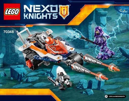 Building Instructions - LEGO - NEXO KNIGHTS - 70348 - Lance's Twin Jouster: Page 1