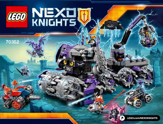 Building Instructions - LEGO - NEXO KNIGHTS - 70352 - Jestro's Headquarters: Page 1