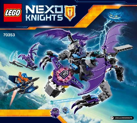 Building Instructions - LEGO - NEXO KNIGHTS - 70353 - The Heligoyle: Page 1