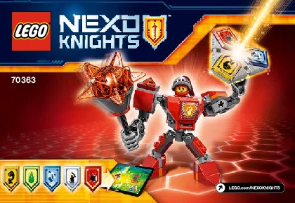 Building Instructions - LEGO - NEXO KNIGHTS - 70363 - Battle Suit Macy: Page 1