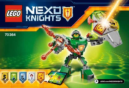 Building Instructions - LEGO - NEXO KNIGHTS - 70364 - Battle Suit Aaron: Page 1