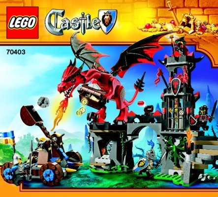 Building Instructions - LEGO - Castle - 70403 - Dragon Mountain: Page 1