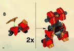 Building Instructions - LEGO - 70500 - Kai's Fire Mech: Page 14