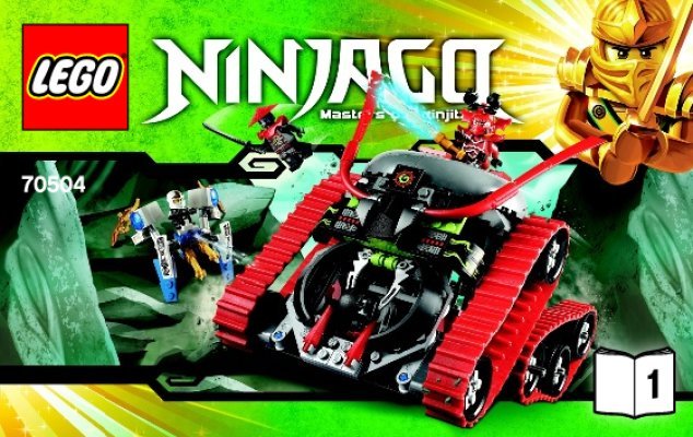 Building Instructions - LEGO - NINJAGO - 70504 - Garmatron: Page 1