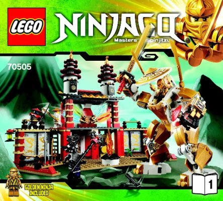 Building Instructions - LEGO - NINJAGO - 70505 - Temple of Light: Page 1