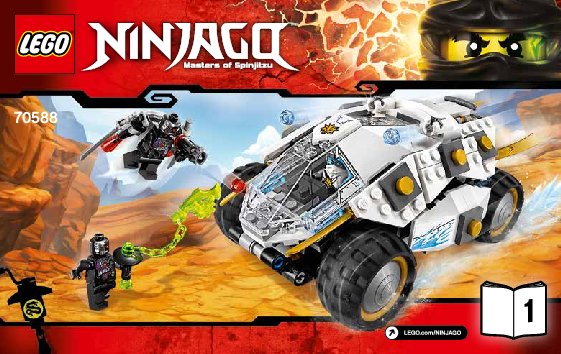 Building Instructions - LEGO - NINJAGO - 70588 - Titanium Ninja Tumbler: Page 1