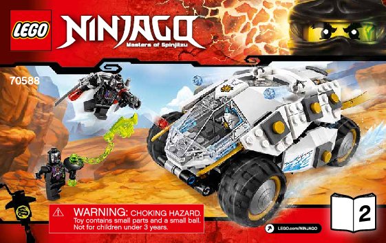 Building Instructions - LEGO - NINJAGO - 70588 - Titanium Ninja Tumbler: Page 1