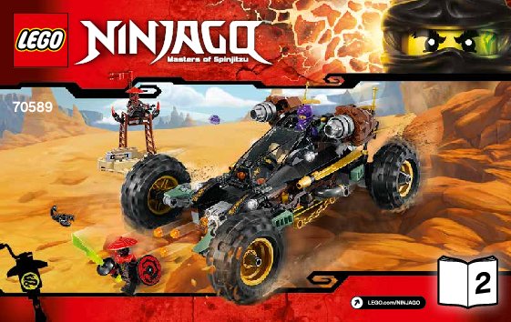 Building Instructions - LEGO - NINJAGO - 70589 - Rock Roader: Page 1