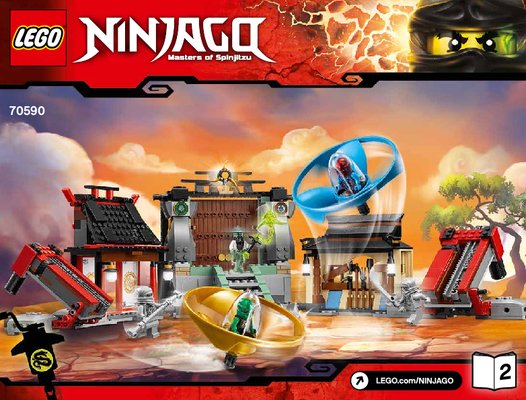 Building Instructions - LEGO - NINJAGO - 70590 - Airjitzu Battle Grounds: Page 1