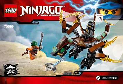 Building Instructions - LEGO - NINJAGO - 70599 - Cole's Dragon: Page 1