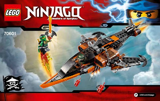 Building Instructions - LEGO - NINJAGO - 70601 - Sky Shark: Page 1