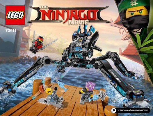 Building Instructions - LEGO - THE LEGO NINJAGO MOVIE - 70611 - Water Strider: Page 1