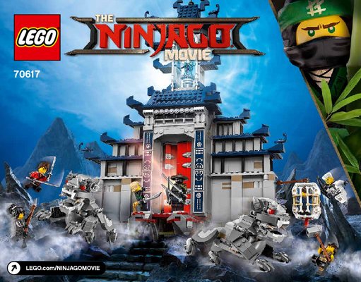 Building Instructions - LEGO - THE LEGO NINJAGO MOVIE - 70617 - Temple of The Ultimate Ultimate Weapon: Page 1