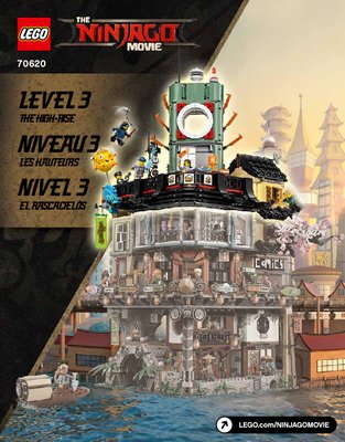 Building Instructions - LEGO - THE LEGO NINJAGO MOVIE - 70620 - NINJAGO® City: Page 1