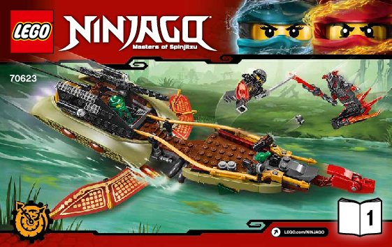 Building Instructions - LEGO - NINJAGO - 70623 - Destiny's Shadow: Page 1