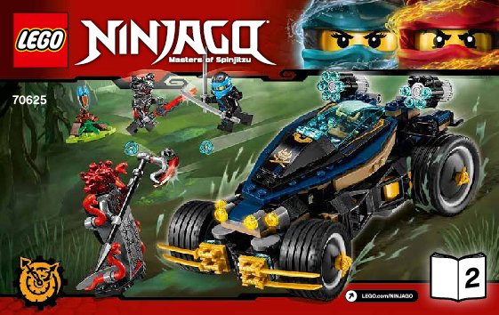 Building Instructions - LEGO - NINJAGO - 70625 - Samurai VXL: Page 1