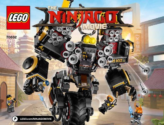 Building Instructions - LEGO - THE LEGO NINJAGO MOVIE - 70632 - Quake Mech: Page 1