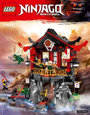 Building Instructions - LEGO - NINJAGO - 70643 - Temple of Resurrection: Page 1