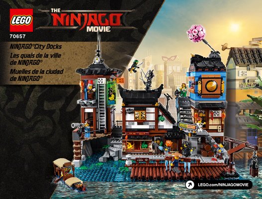 Building Instructions - LEGO - 70657 - NINJAGO® City Docks: Page 1