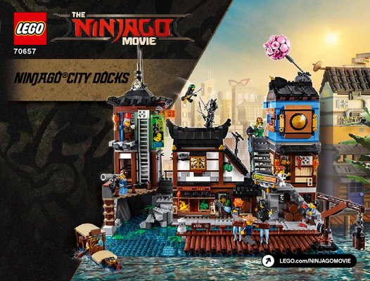 Building Instructions - LEGO - 70657 - NINJAGO® City Docks: Page 1