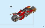 Building Instructions - LEGO - 70667 - Kai's Blade Cycle & Zane's Snowmobile: Page 73