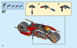 Building Instructions - LEGO - 70667 - Kai's Blade Cycle & Zane's Snowmobile: Page 70