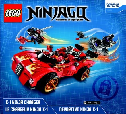 Building Instructions - LEGO - NINJAGO - 70727 - X-1 Ninja Charger: Page 1