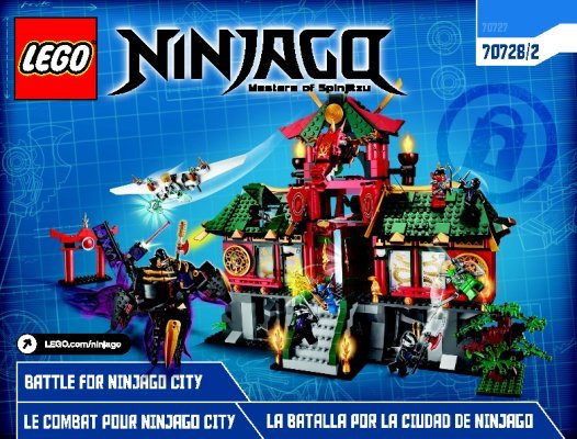 Building Instructions - LEGO - NINJAGO - 70728 - Battle for Ninjago City: Page 1