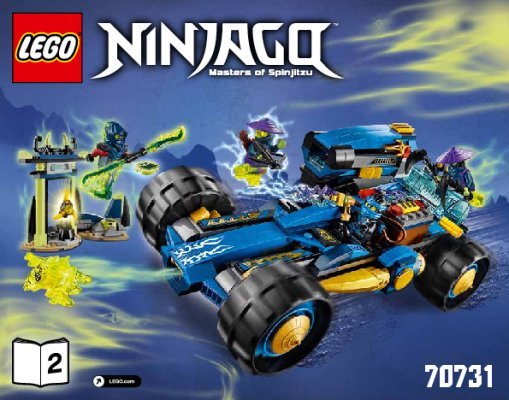 Building Instructions - LEGO - NINJAGO - 70731 - Jay Walker One: Page 1