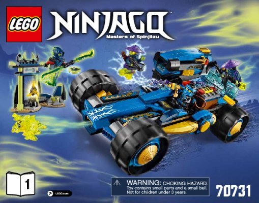 Building Instructions - LEGO - NINJAGO - 70731 - Jay Walker One: Page 1