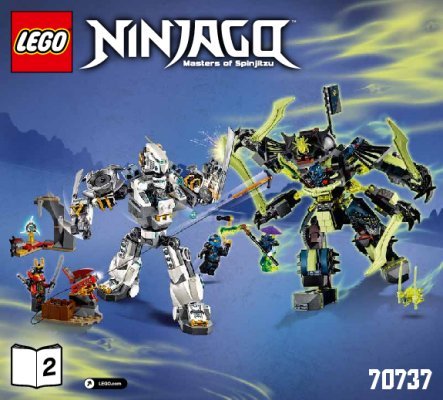 Building Instructions - LEGO - NINJAGO - 70737 - Titan Mech Battle: Page 1