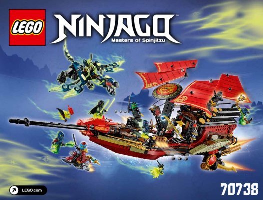 Building Instructions - LEGO - NINJAGO - 70738 - Final Flight of Destiny's Bounty: Page 1