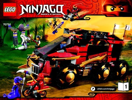 Building Instructions - LEGO - NINJAGO - 70750 - Ninja DB X: Page 1