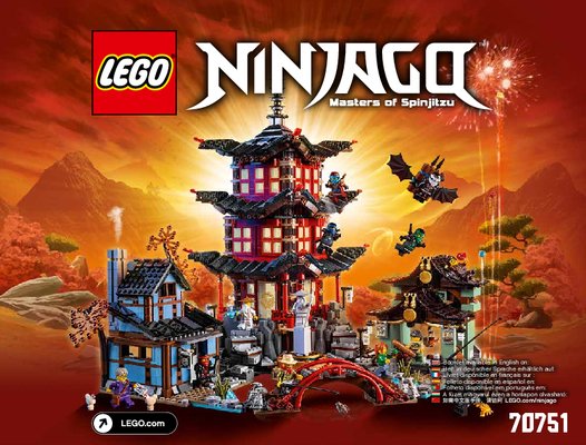 Building Instructions - LEGO - NINJAGO - 70751 - Temple of Airjitzu: Page 1