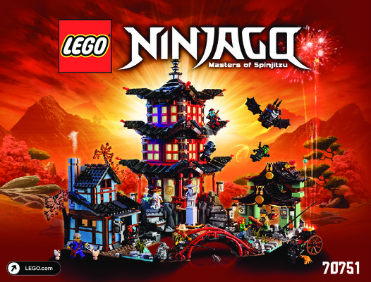 Building Instructions - LEGO - NINJAGO - 70751 - Temple of Airjitzu: Page 1