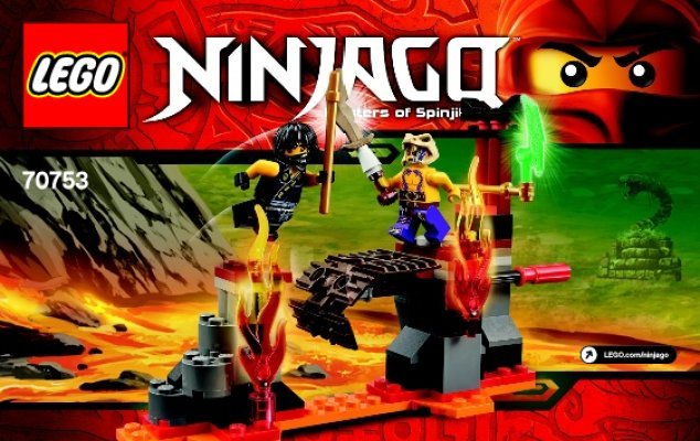 Building Instructions - LEGO - NINJAGO - 70753 - Lava Falls: Page 1