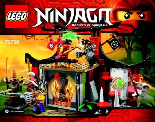 Building Instructions - LEGO - NINJAGO - 70756 - Dojo Showdown: Page 1