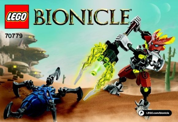 Building Instructions - LEGO - BIONICLE - 70779 - Protector of Stone: Page 1