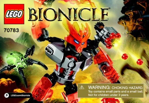 Building Instructions - LEGO - BIONICLE - 70783 - Protector of Fire: Page 1