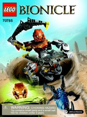 Building Instructions - LEGO - BIONICLE - 70785 - Pohatu – Master of Stone: Page 1