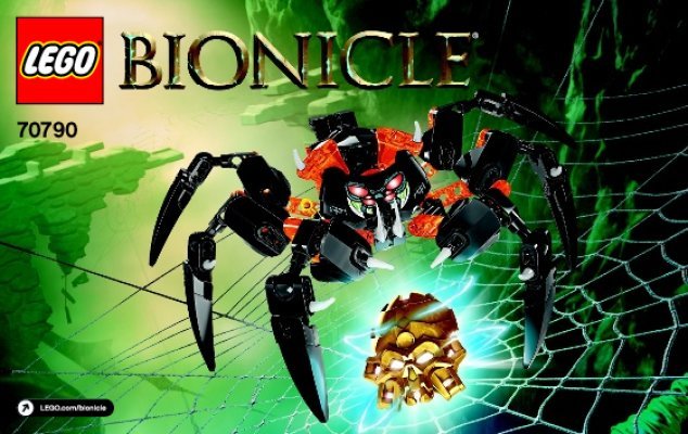 Building Instructions - LEGO - BIONICLE - 70790 - Lord of Skull Spiders: Page 1