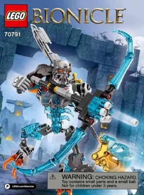 Building Instructions - LEGO - BIONICLE - 70791 - Skull Warrior: Page 1