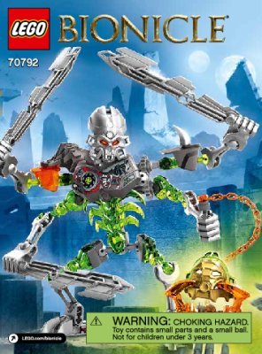 Building Instructions - LEGO - BIONICLE - 70792 - Skull Slicer: Page 1