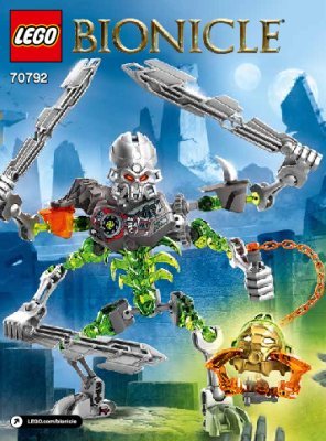 Building Instructions - LEGO - BIONICLE - 70792 - Skull Slicer: Page 1